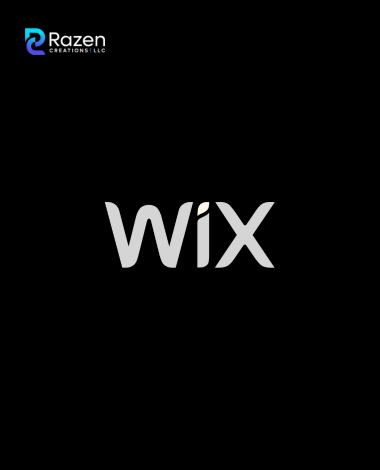 Wix logo with Vortex Digital Labs branding